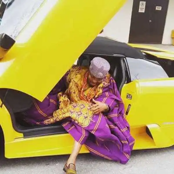 Oluwo Of Iwoland Poses With His New Lamborghini (Photos)
